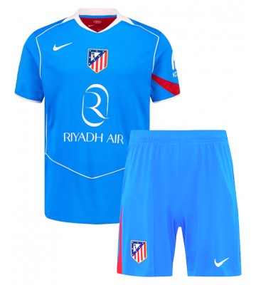 Atletico Madrid Tredjetrøje Børn 2025-26 Kortærmet (+ Korte bukser)